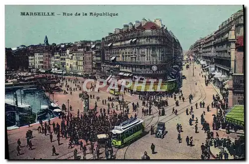 Cartes postales Marseille Rue de la Rebublique