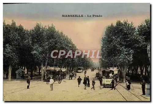 Cartes postales Marseille Le Prado Tramway