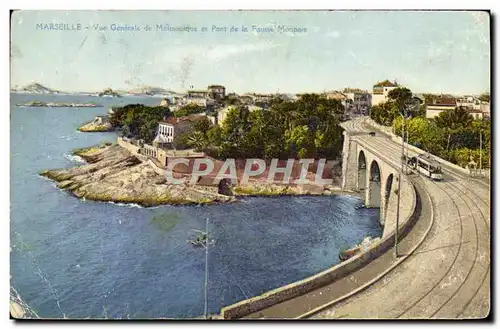 Cartes postales Marseille Vue Generale et pont de la fausse monnaie