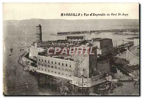 Cartes postales Marseille Vue d&#39Ensemble du Fort St Jean