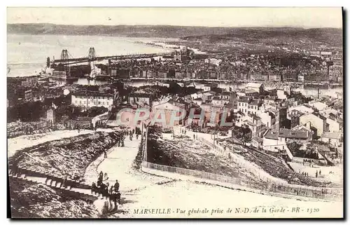 Ansichtskarte AK Marseille Vue generale prise de N D de la Garde