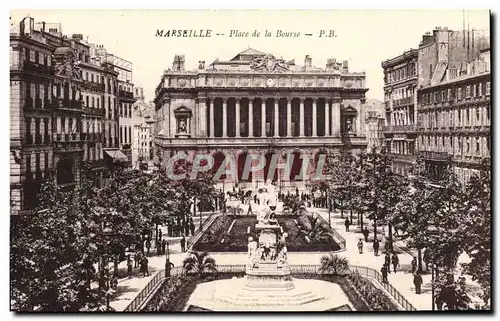 Cartes postales Marseille Place de la Bourse