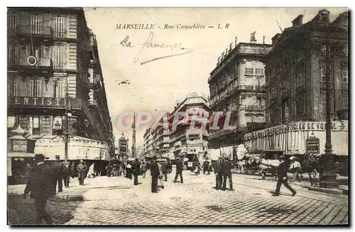 Cartes postales Marseille Rue Cannebiere