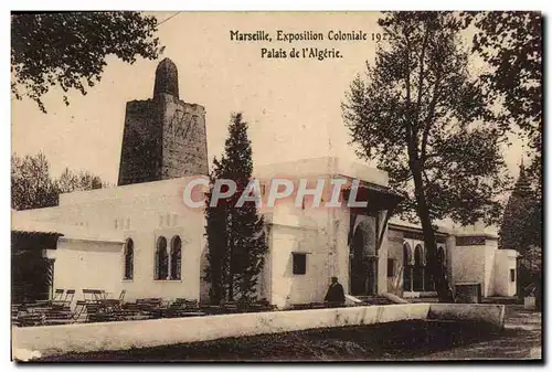 Cartes postales Marseille Exposition Coloniale 1922 Palais de l&#39Algerie