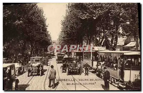 Ansichtskarte AK Marseille Cours Belsunce Tramway