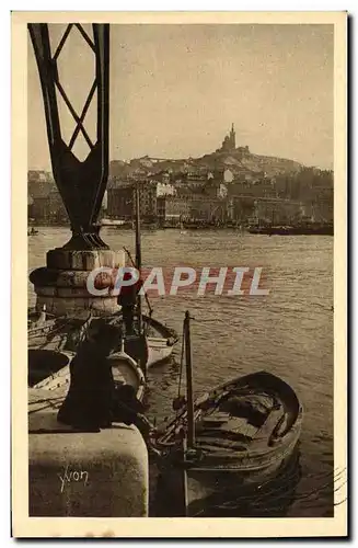 Ansichtskarte AK Marseille Perspective sur Notre Dame de la Garde