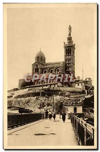 Cartes postales Marseille N D de la Garde Plate forme des ascenseurs