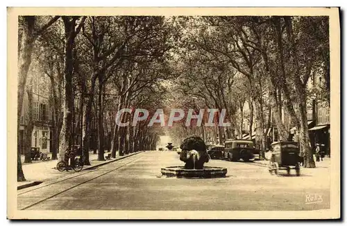 Cartes postales Aix en Province Le Cours Mirabeau