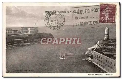 Cartes postales Marseille entree du vieux port