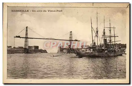 Ansichtskarte AK Marseille Un coin du Vieux Port Bateau