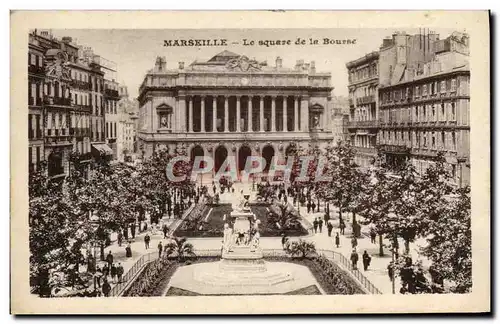 Ansichtskarte AK Marseille Le Square de la Bourse