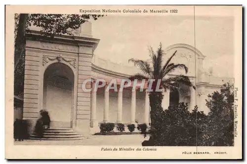 Cartes postales Exposition Nationale Coloniale de Marseille 1922 Palais du Ministere des Colonies