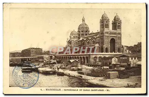 Ansichtskarte AK Marseille Cathedrale et Canal Saint Jean