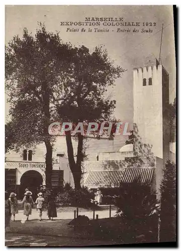 Ansichtskarte AK Marseille Exposition Coloniale 1922 Palais de la Tunisie Entree des Souks