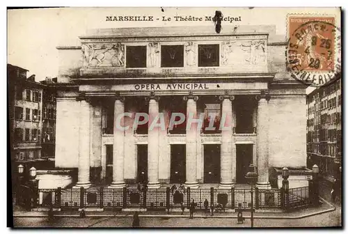 Cartes postales Marseille Le Theatre Municipal