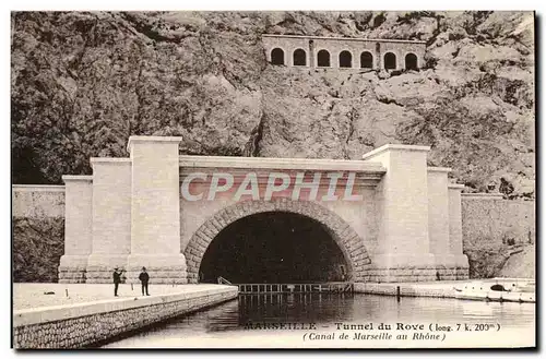 Cartes postales Marseille Tunnel du Rove Canal de Marseille au Rhone