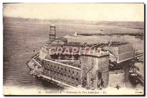 Cartes postales Marseille Panorama du Fort Saint Jean