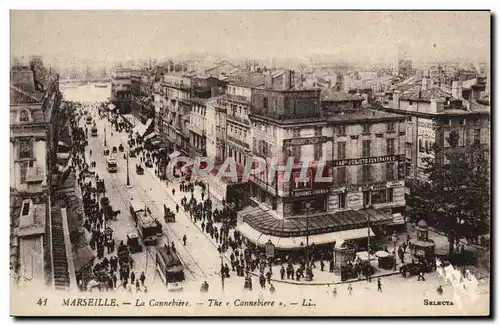 Cartes postales Marseille La Cannebiere