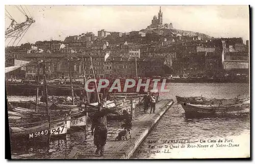 Cartes postales Marseille Un Coin du Port Bateau