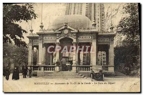 Cartes postales Marseille Ascensers de de la garde la gare du depart