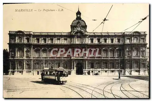 Ansichtskarte AK Marseille La prefecture Tramway