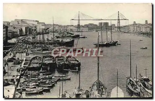 Cartes postales Marseille Le Vieux port Bateaux