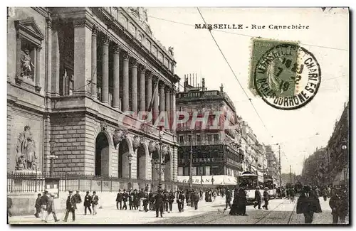 Cartes postales Marseille rue cannebiere