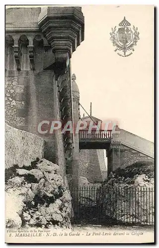 Ansichtskarte AK Marseille ND de la garde le pont levis devant la Crypte