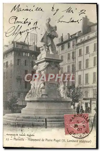 Ansichtskarte AK Marseille Monument de Pierre Puget