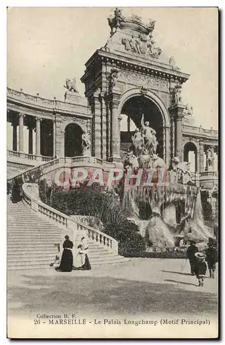 Ansichtskarte AK Marseille Le palais longchamp Motif principal