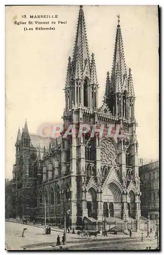 Cartes postales Marseille Eglise st vincent de paul