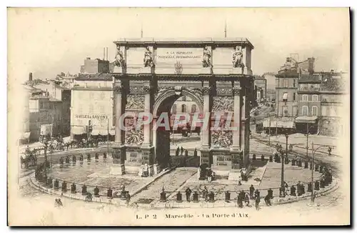 Cartes postales Marseille La porte d&#39aix