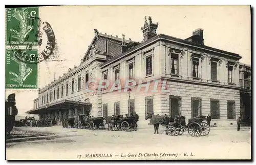 Cartes postales Marseille La Gare St Charles Arrivee