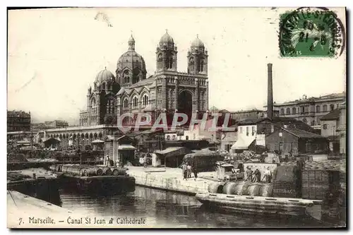 Ansichtskarte AK Marseille Canal st jean a cathedrale