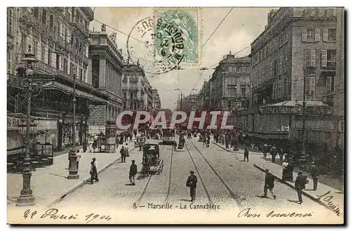 Cartes postales Marseille La cannebiere