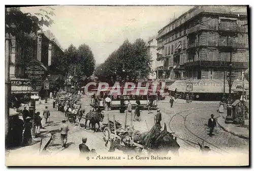 Cartes postales Marseille Le cours belsunce