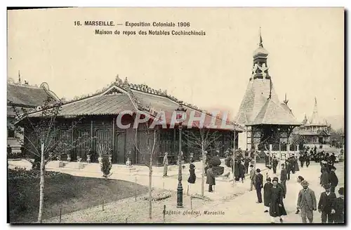 Ansichtskarte AK Marseille Exposition coloniale 1906 Maison de repos des notables cochinchinois