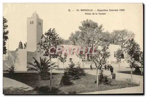 Cartes postales Marseille Exposition Coloniale 1906 Palais de la Tunisie