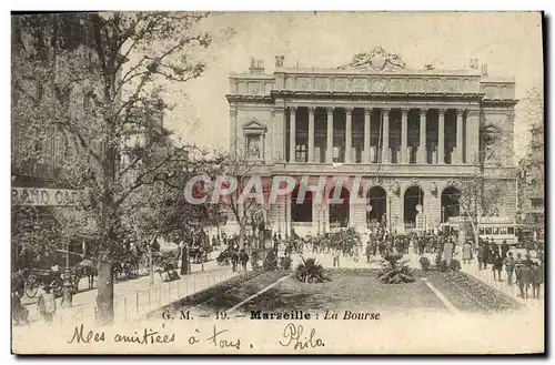 Cartes postales Marseille la bourse