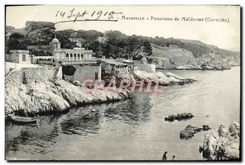 Ansichtskarte AK Marseille Panorama de Maldorme corniche