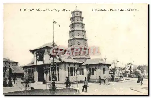 Cartes postales Marseille Exposition coloniale palais du l&#39annam