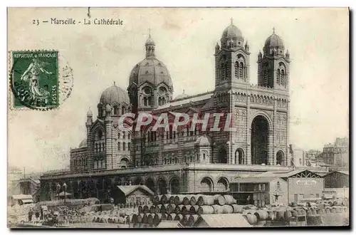 Cartes postales Marseille La cathedrale