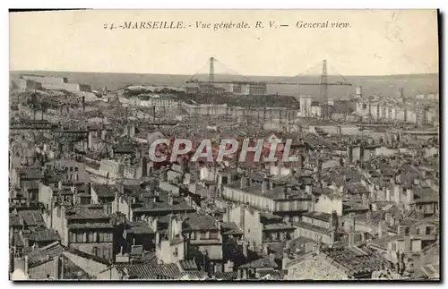 Cartes postales Marseille Vue generale