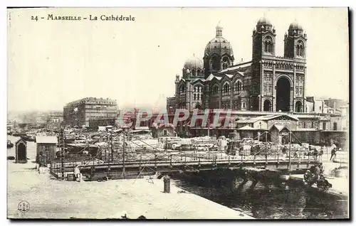 Cartes postales Marseille La cathedrale