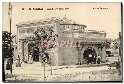 Cartes postales Marseille Exposition coloniale 1906 Mas de Provence