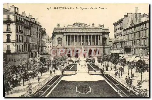 Ansichtskarte AK Marseille Le Square de la Bourse