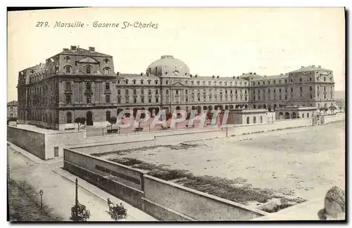 Ansichtskarte AK Marseille La Caserne St Charles Militaria