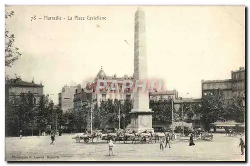 Cartes postales Marseille la Place Castellane