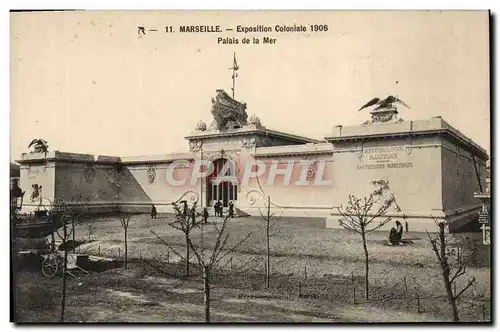 Cartes postales Marseille Exposition coloniale 1906 Palais de la mer