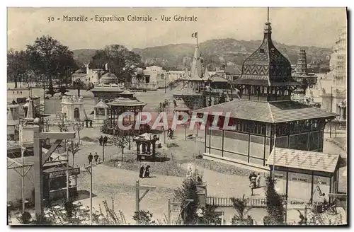 Cartes postales Marseille Exposition coloniale 1906 vue generale